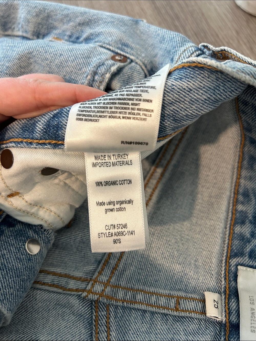 AGOLDE 90’s Mid Rise Straight Jeans  Women’s 25” - Picture 4 of 7